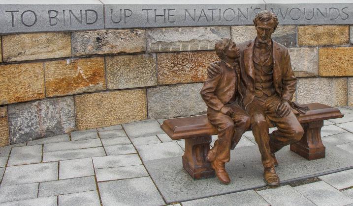 The statue at Richmond National Battlefield Park reflects on Lincoln's legacy.