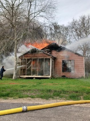 The house located at 409 N. Rogers St., had heavy fire damage to the back and moderate fire damage to the front. 