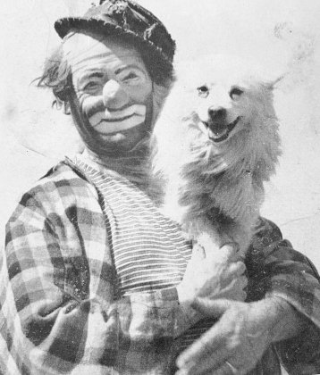 Dailey Bros. Circus clown - Not identified